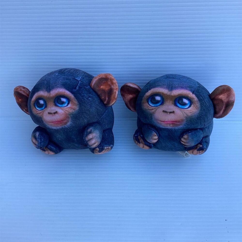 Wild Alive Eddie the Chimpanzee Plush Toy Set of 2 Ultra Rare Collectible